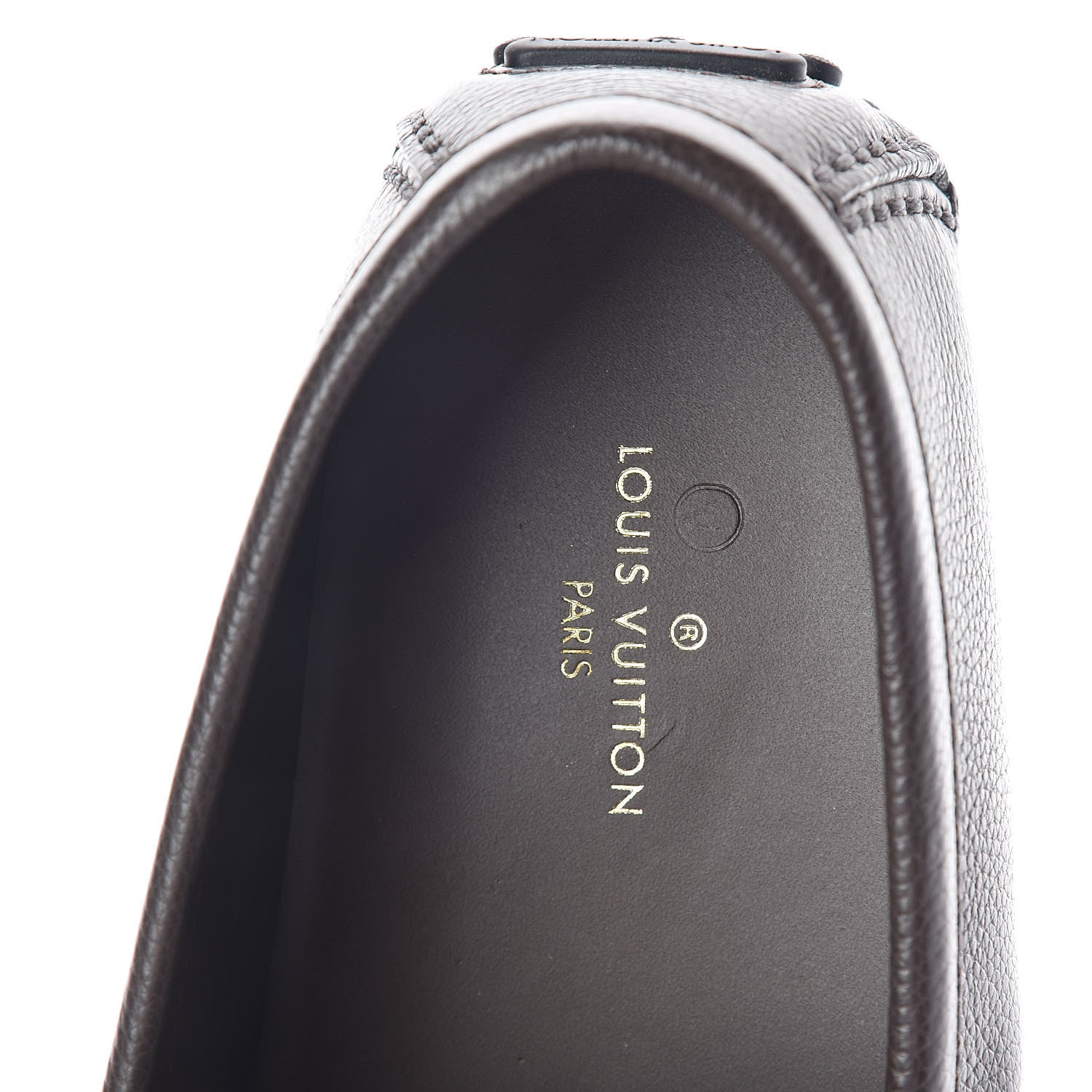 Louis Vuitton Calfskin LV Porto Vecchio Moccasin Loafers 8.5 Grizzli 5 of 8