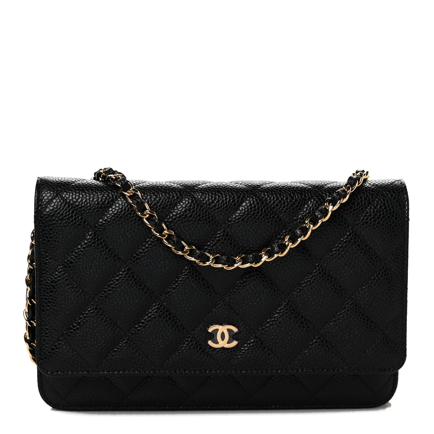 Chanel Caviar Quilted Wallet On Chain WOC Black 1 of 11