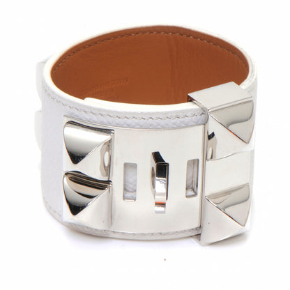 Hermes Epsom Collier de Chien CDC Bracelet White 3 of 6