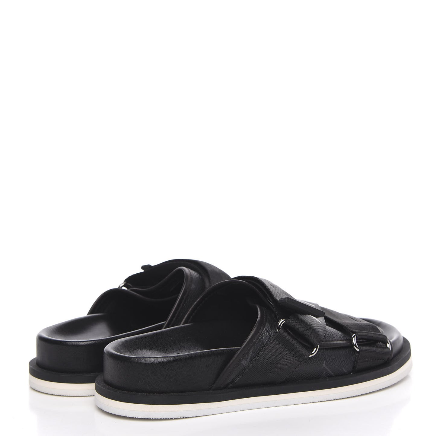 Monogram Eclipse Mens Honolulu Mules 5 Black