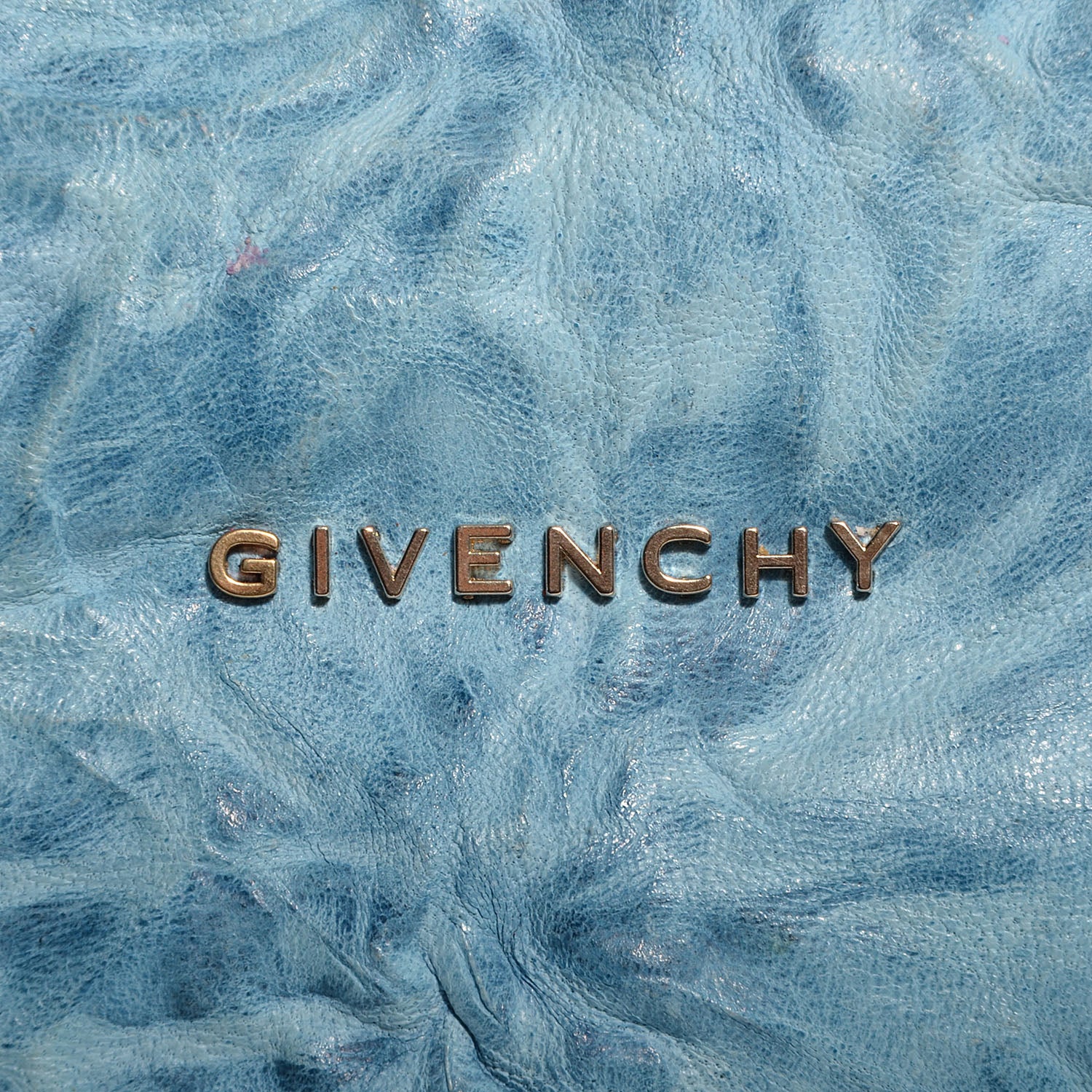 Givenchy Tumbled Sheepskin Medium Pandora Sky Blue 8 of 9