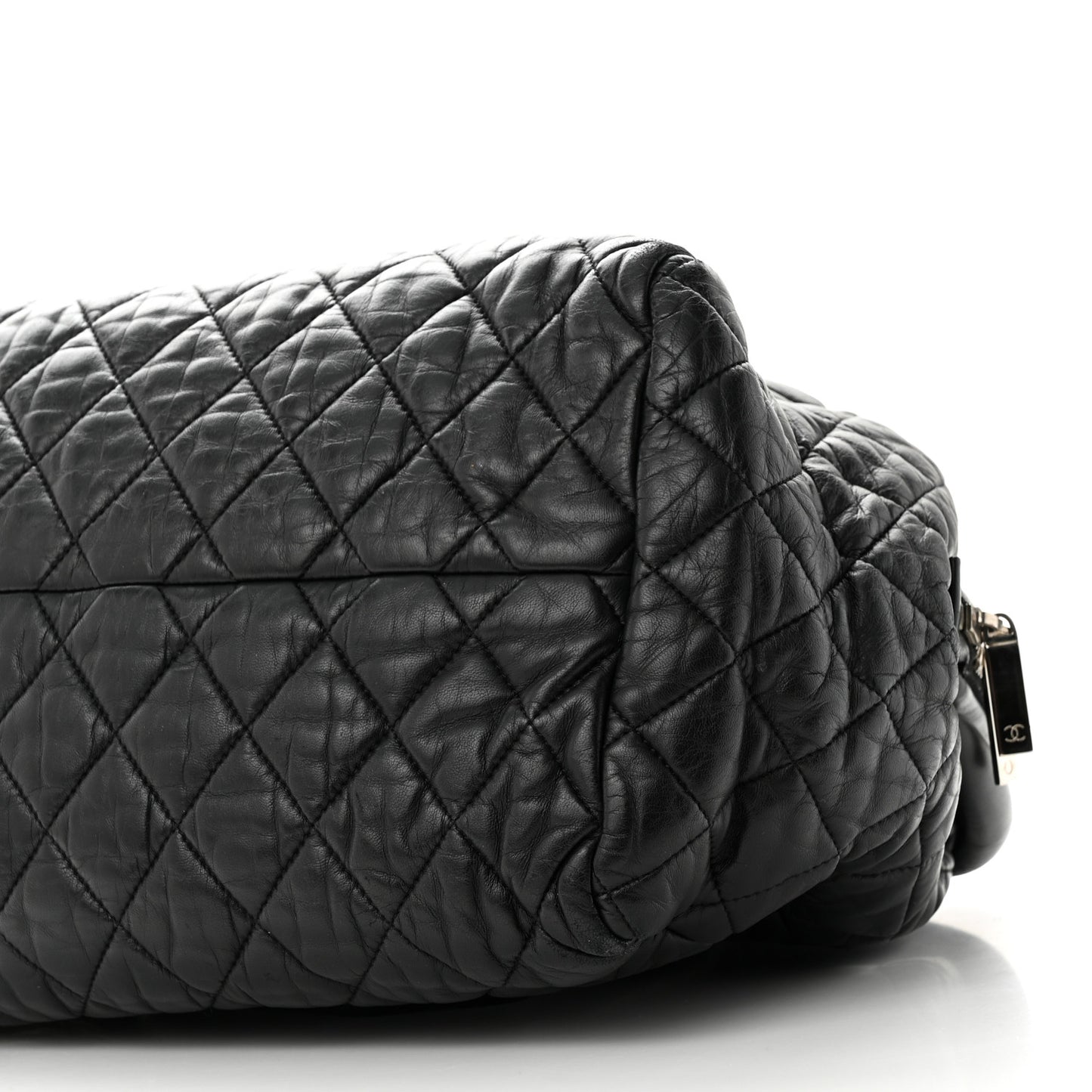 Lambskin Coco Cocoon Bowler Black