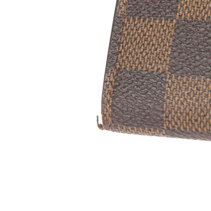 Louis Vuitton Damier Ebene Emilie Wallet Rose Ballerine 8 of 10