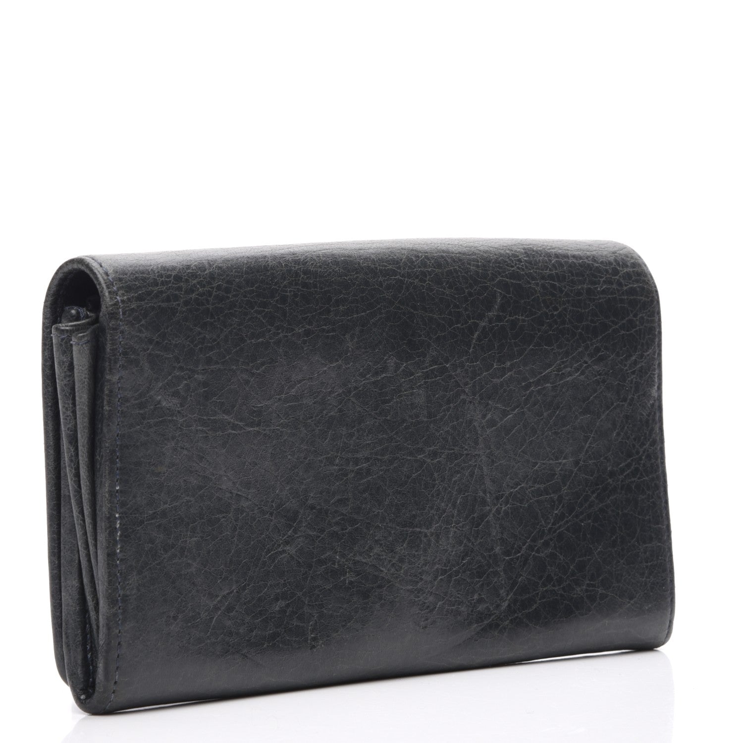 Balenciaga Agneau Giant 12 Rose Gold Hardware Money Wallet Anthracite 3 of 7