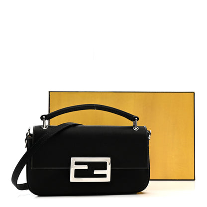Fendi Silk Satin Phone Baguette Black 16 of 16