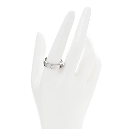 Cartier 18K White Gold 5.5mm LOVE Ring 66 11.5 2 of 5