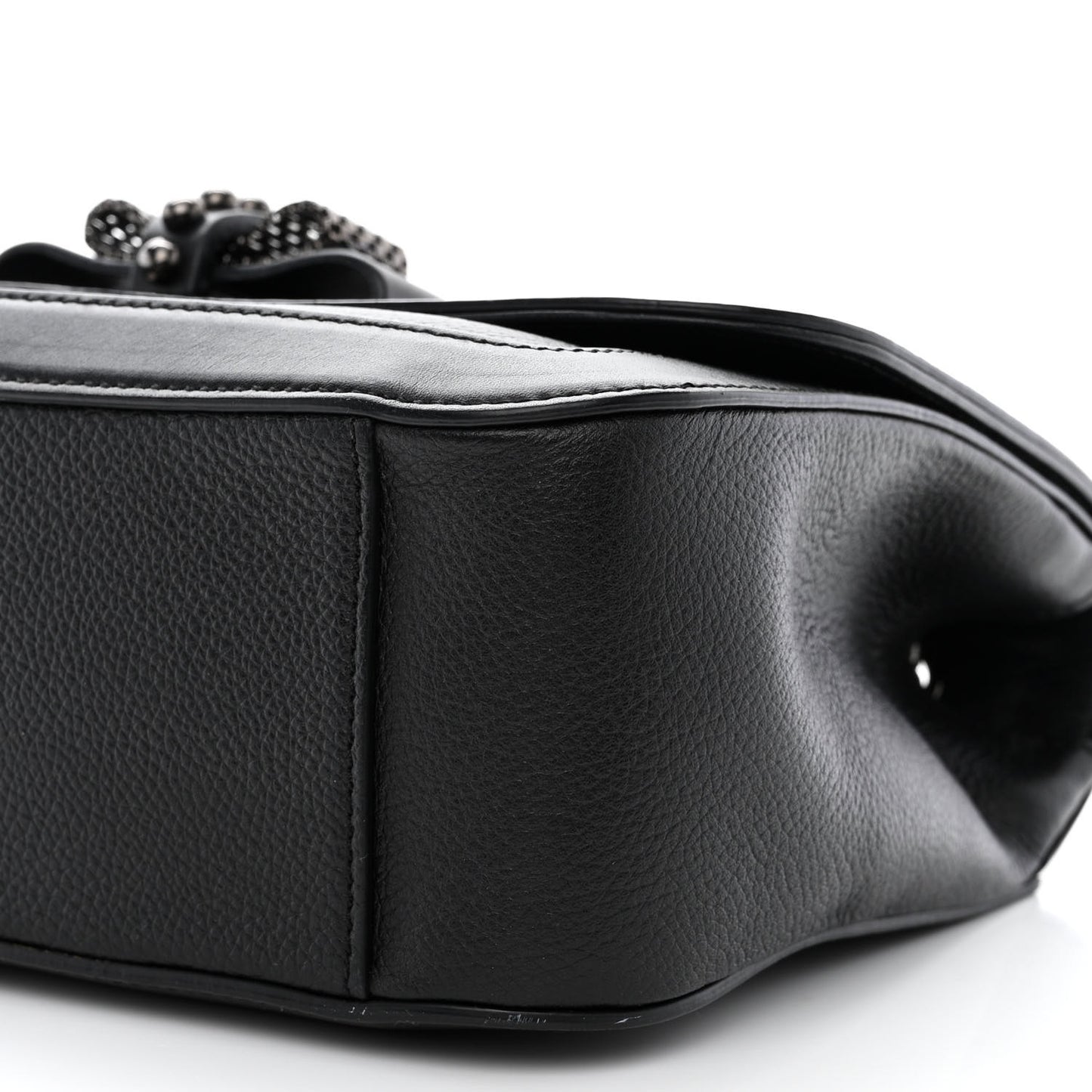 Calfskin Small Sweet Charity NV Shoulder Bag Black
