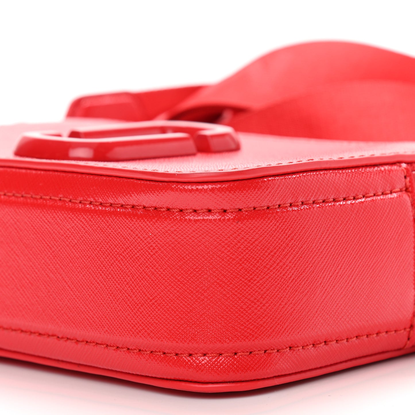 Saffiano Snapshot Camera Bag Red