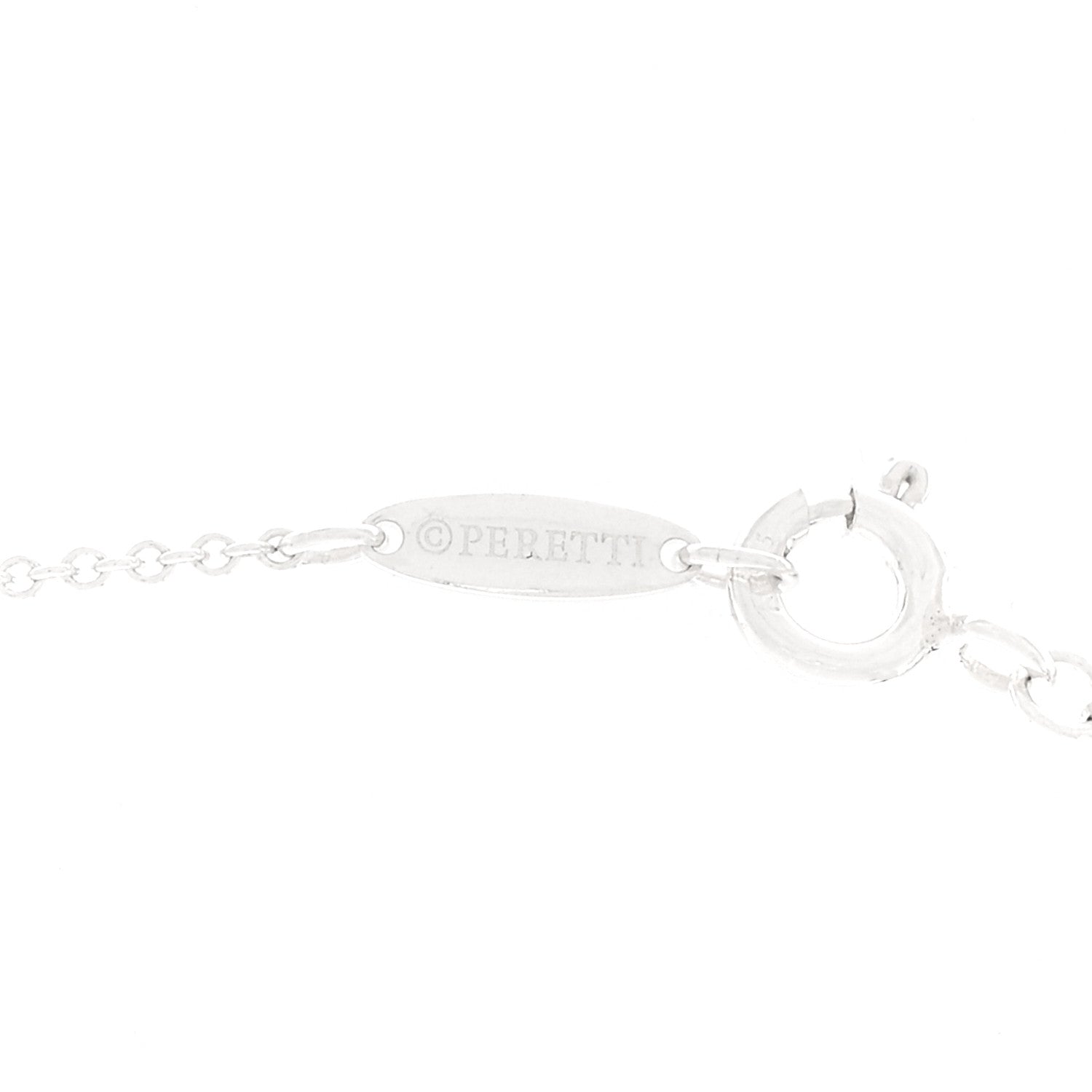 Tiffany Sterling Silver 11mm Elsa Peretti Open Heart Pendant Necklace 5 of 7