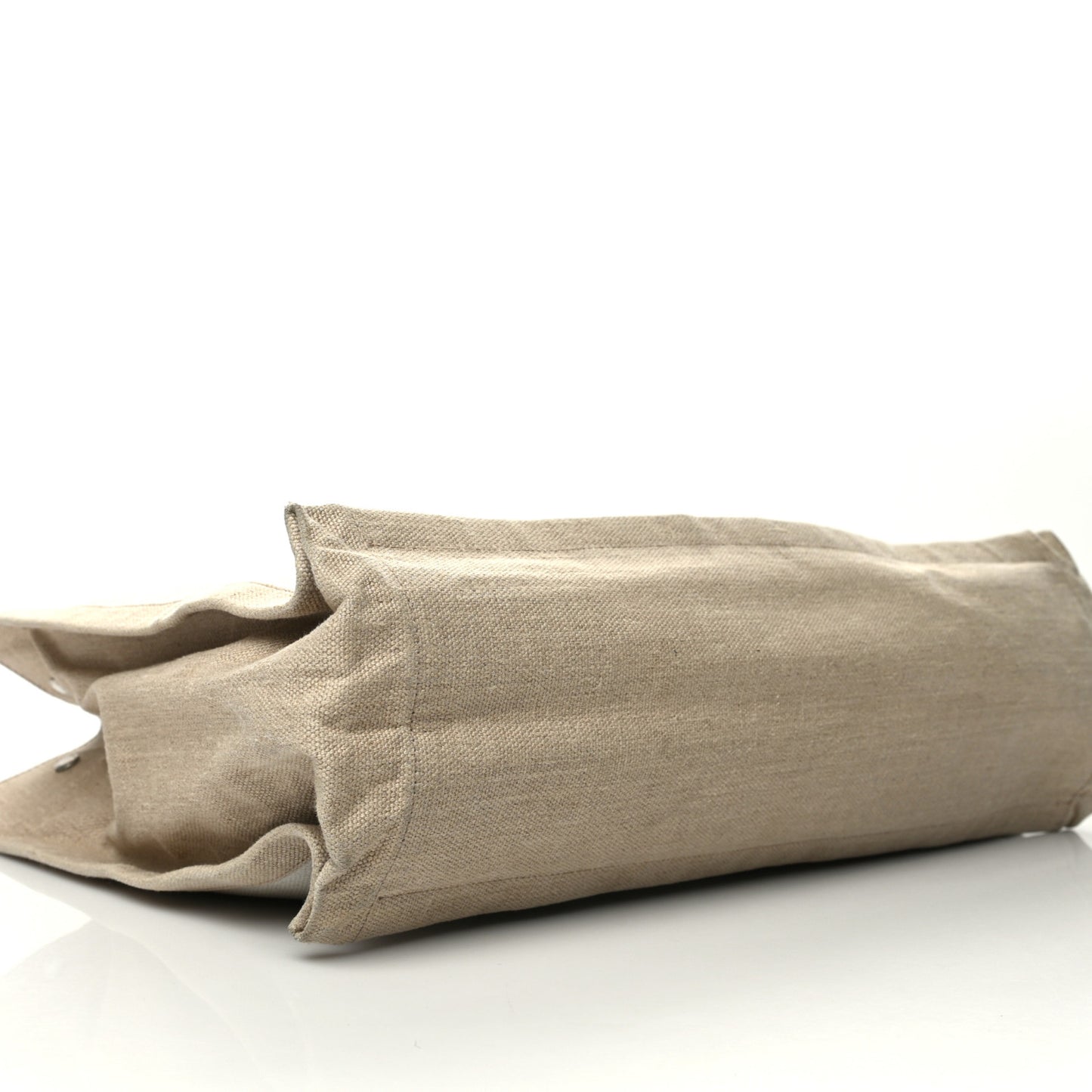 Linen Calfskin Rive Gauche Tote Optic White