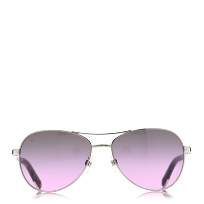Chanel CC Aviator Sunglasses 4201 Purple 2 of 8