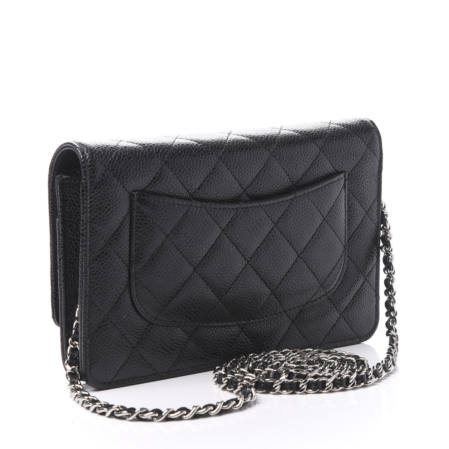 Chanel Caviar Quilted Wallet On Chain WOC Black 2 of 11
