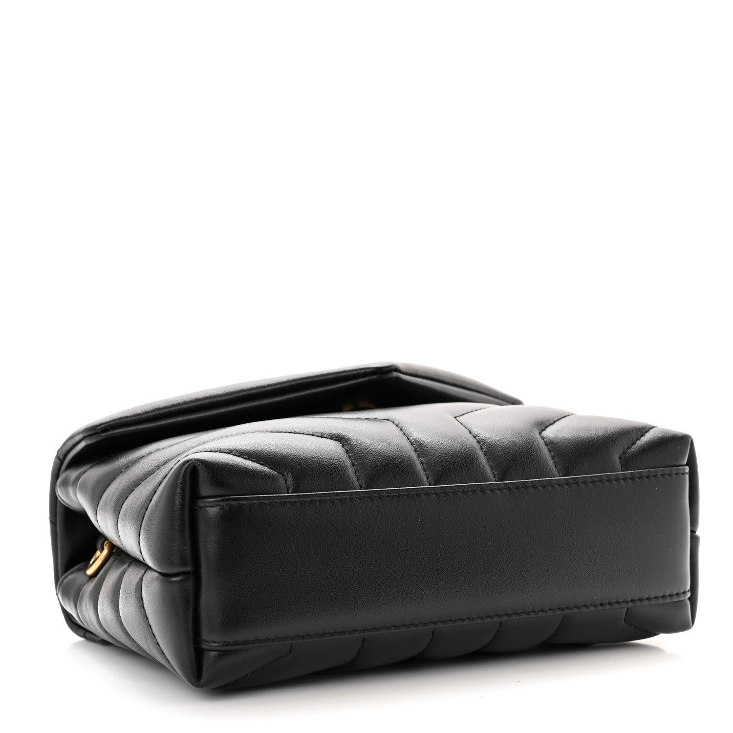Saint Laurent Calfskin Y Quilted Monogram Toy Loulou Crossbody Bag Black 4 of 12