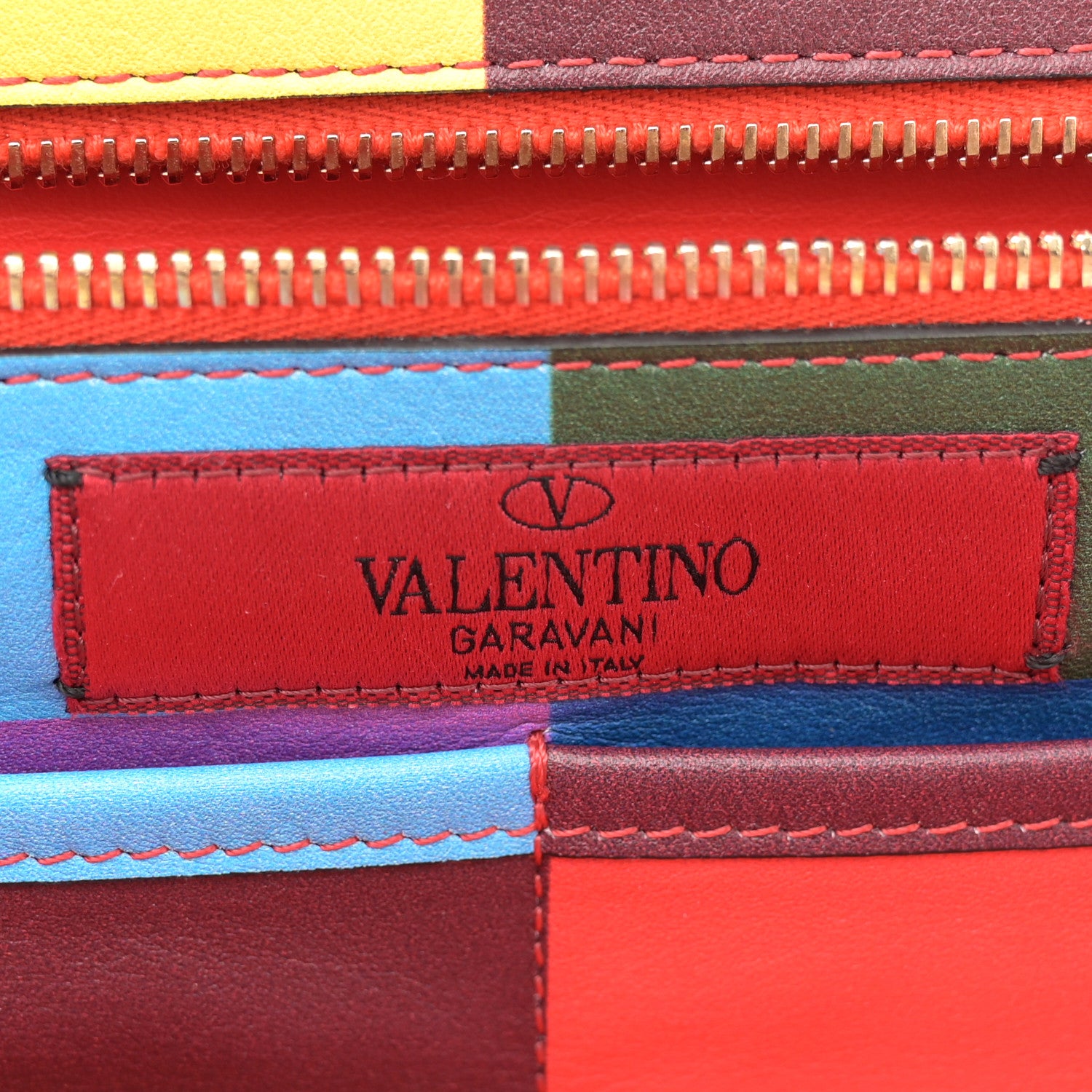 Valentino Garavani Vitello 1973 Medium Rockstud Tote Multicolor 6 of 13
