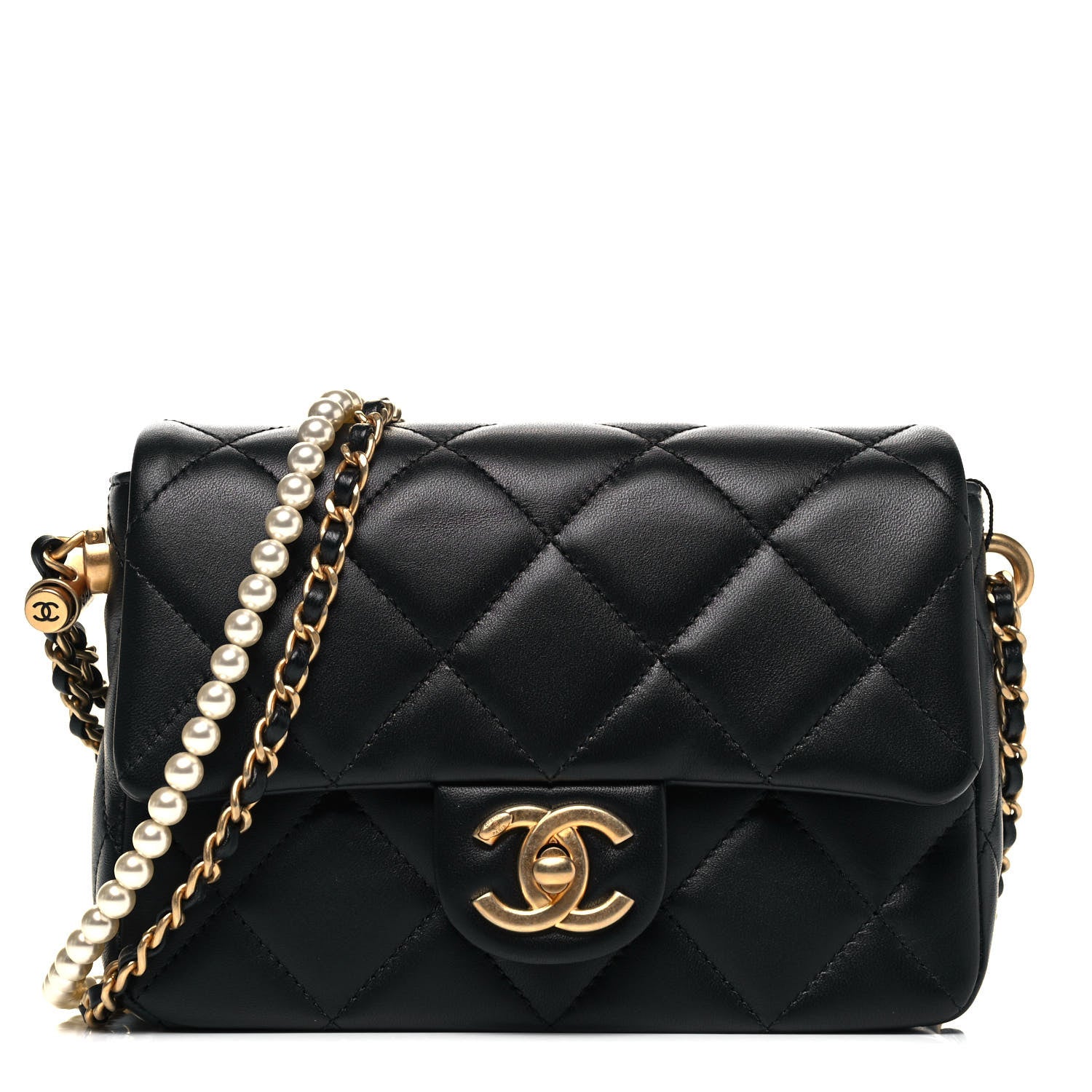 Chanel Lambskin Quilted Mini My Perfect Flap Black 1 of 9
