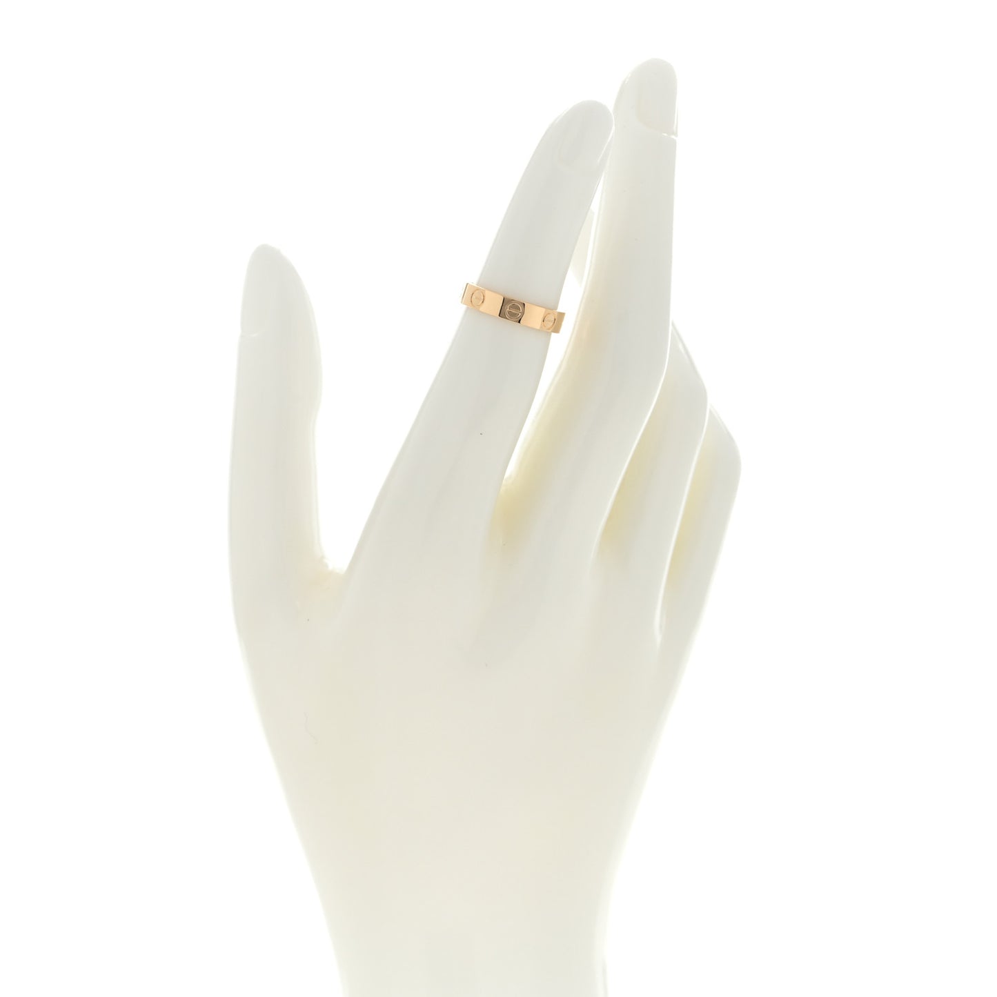 18K Yellow Gold 3.5mm LOVE Wedding Band Ring 46 3.75