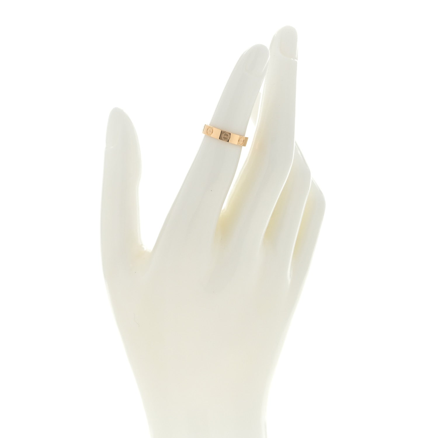 Cartier 18K Yellow Gold 3.5mm LOVE Wedding Band Ring 46 3.75 2 of 5