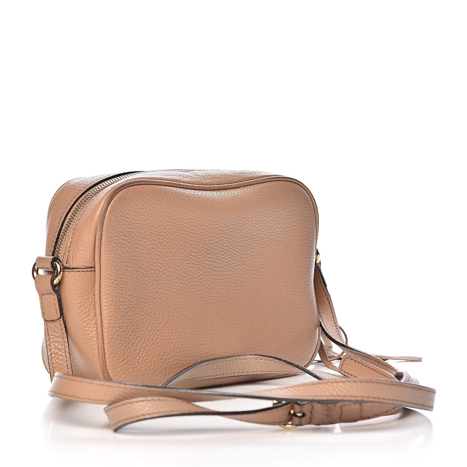 Gucci Pebbled Calfskin Small Soho Disco Bag Rose Beige 3 of 14