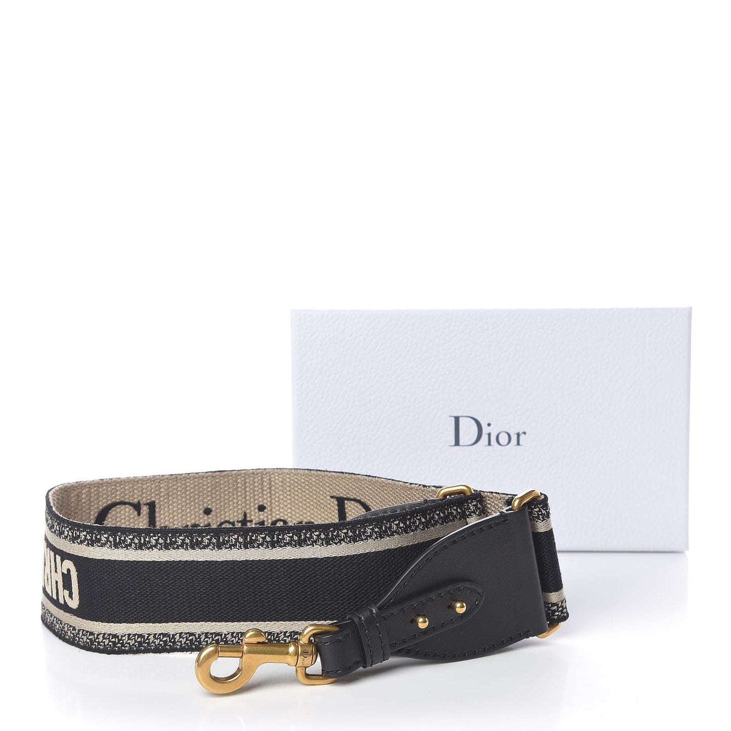 Canvas Embroidered Shoulder Strap Blue