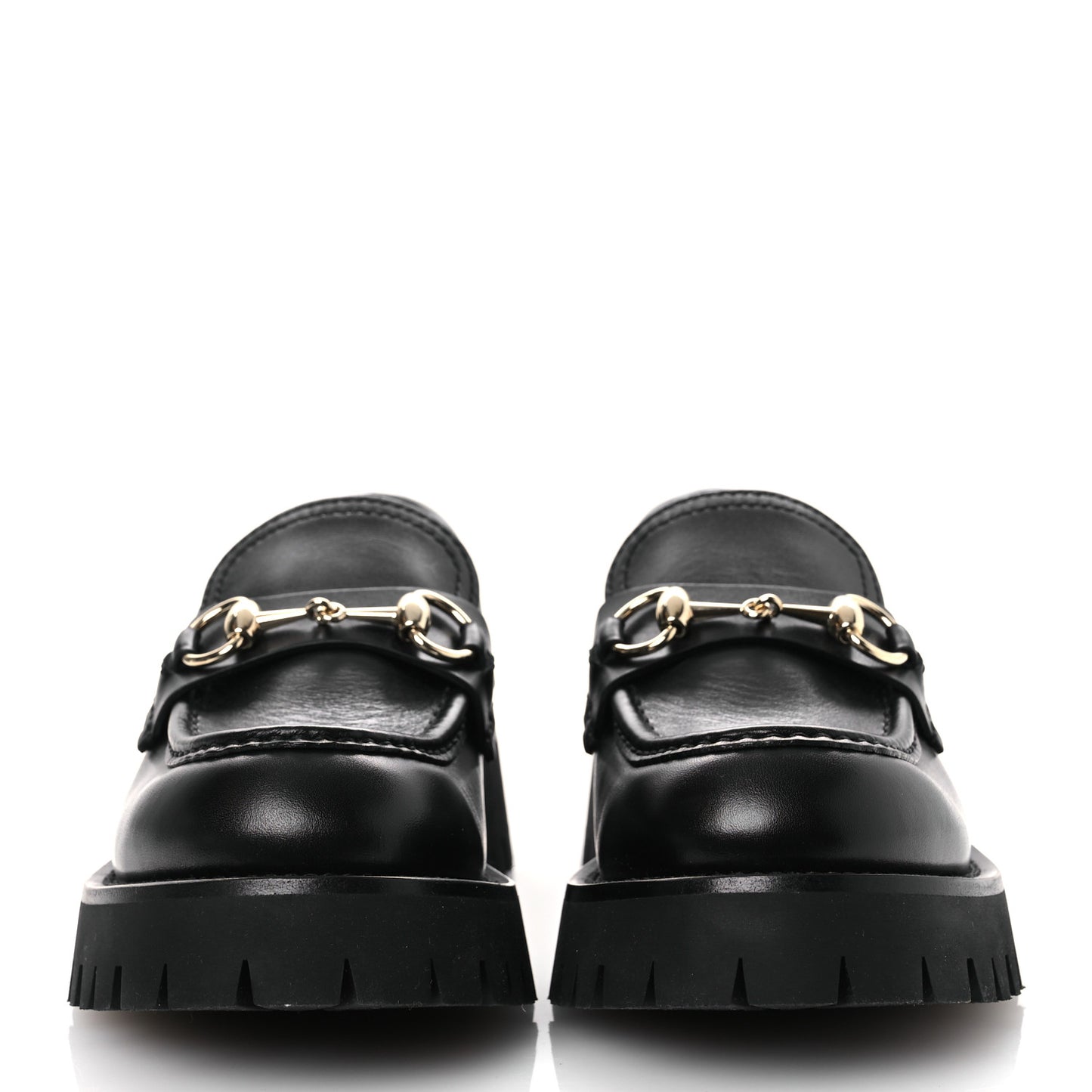 Betis Glamour Calfskin Womens Horsebit Loafers 37.5 Black
