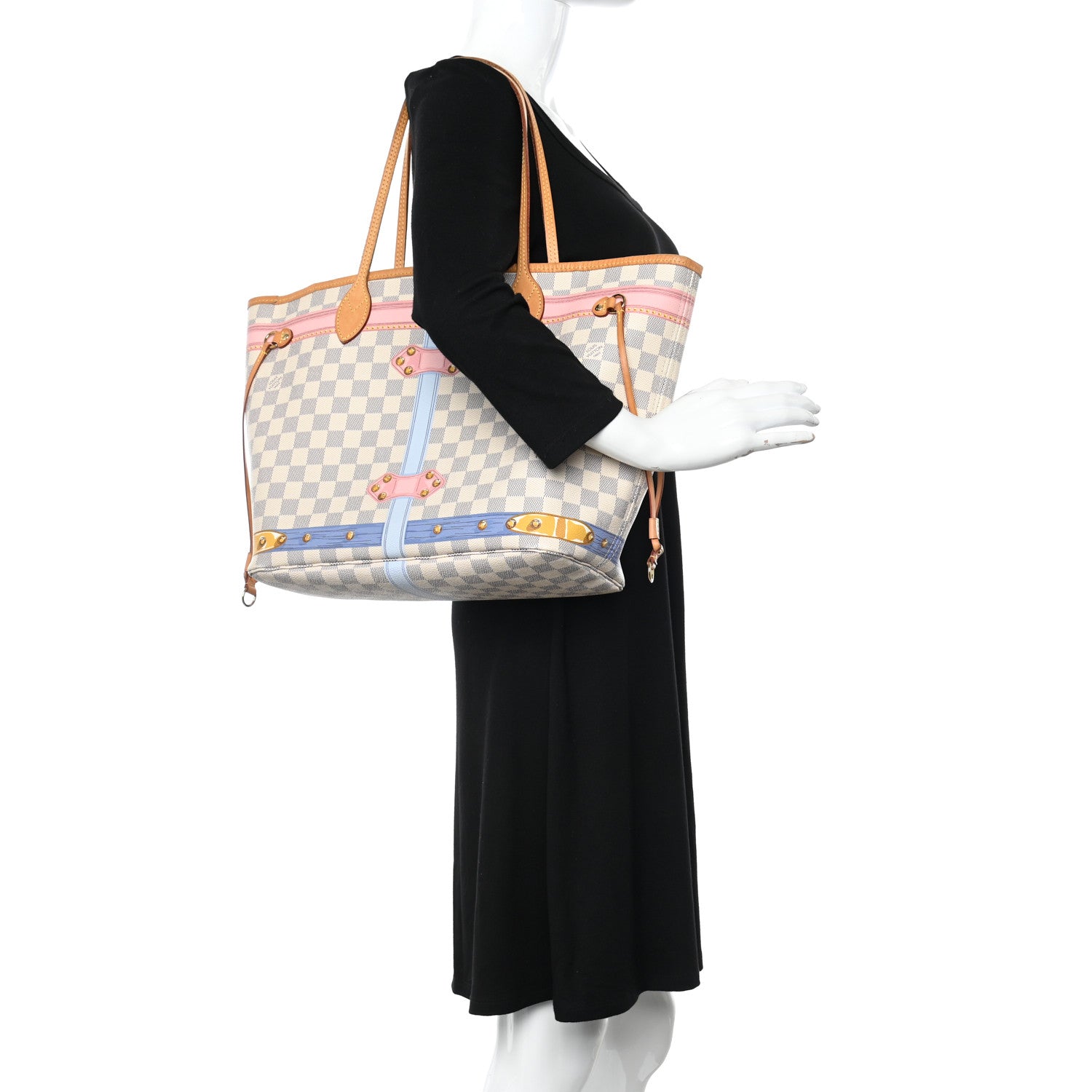 Louis Vuitton Damier Azur Summer Trunks Neo Neverfull MM 2 of 19