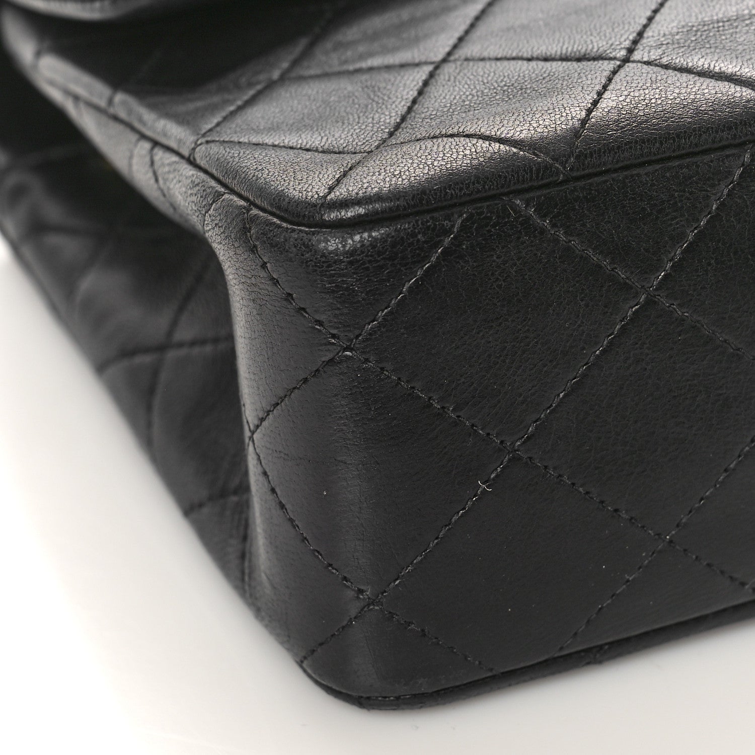 Chanel Lambskin Quilted Mini Square Flap Bag Black 8 of 10