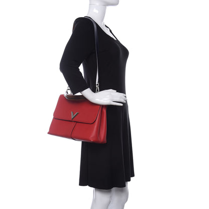 Louis Vuitton Cuir Plume Ecume Very One Handle Rubis 2 of 9
