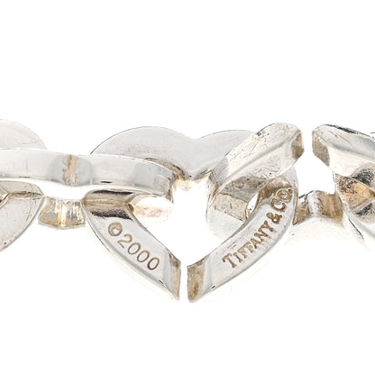 Tiffany Sterling Silver 18K Yellow Gold Heart Link Necklace 4 of 4