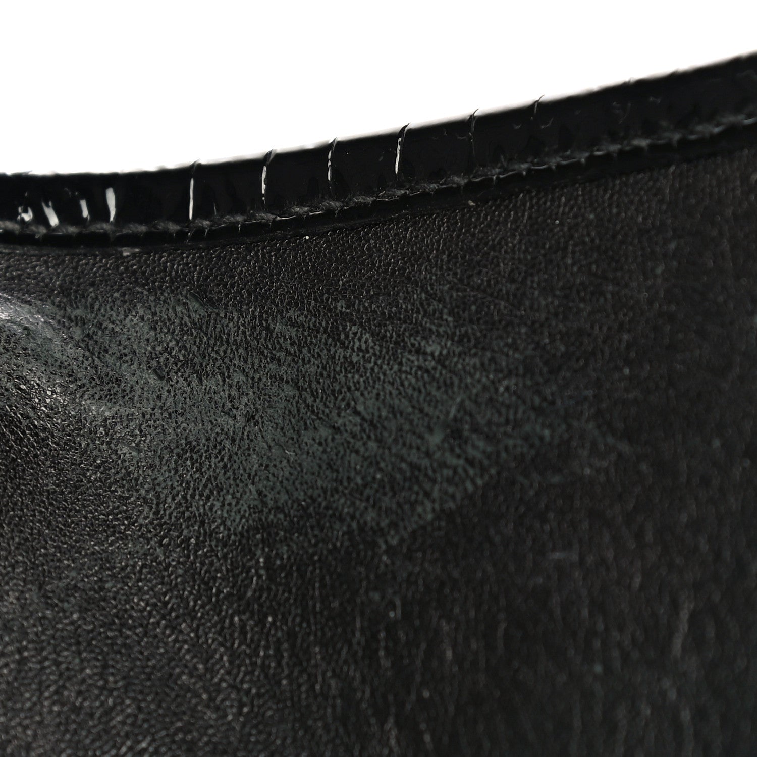 Saint Laurent Patent Crocodile Embossed Lambskin Monogram Medium Niki Chain Satchel Black 16 of 19