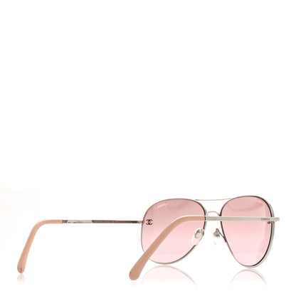 Chanel CC Aviator Sunglasses 4189-T-Q Pink 4 of 8