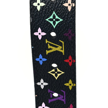 Louis Vuitton Monogram Multicolor LV Cut Reversible Belt 80 32 Black 4 of 5