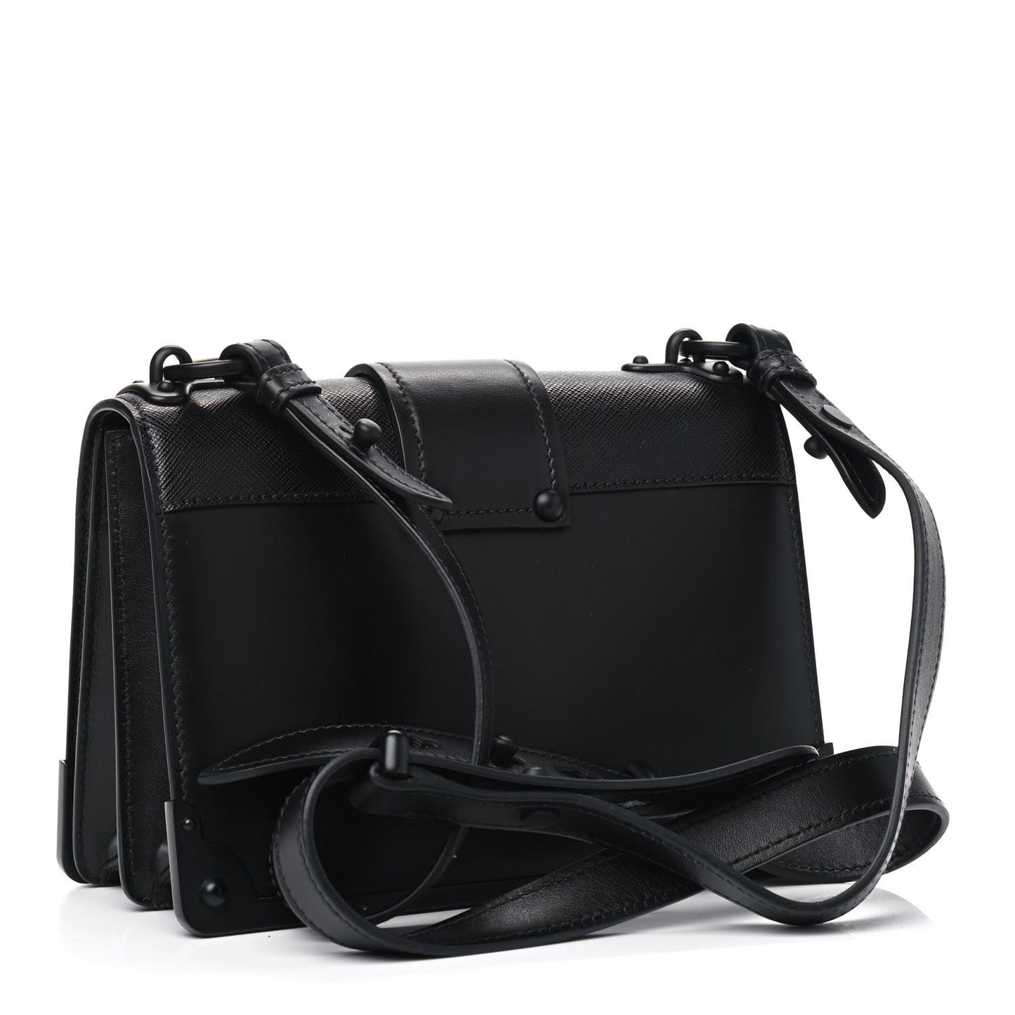 City Calfskin Saffiano Cahier Bag Black