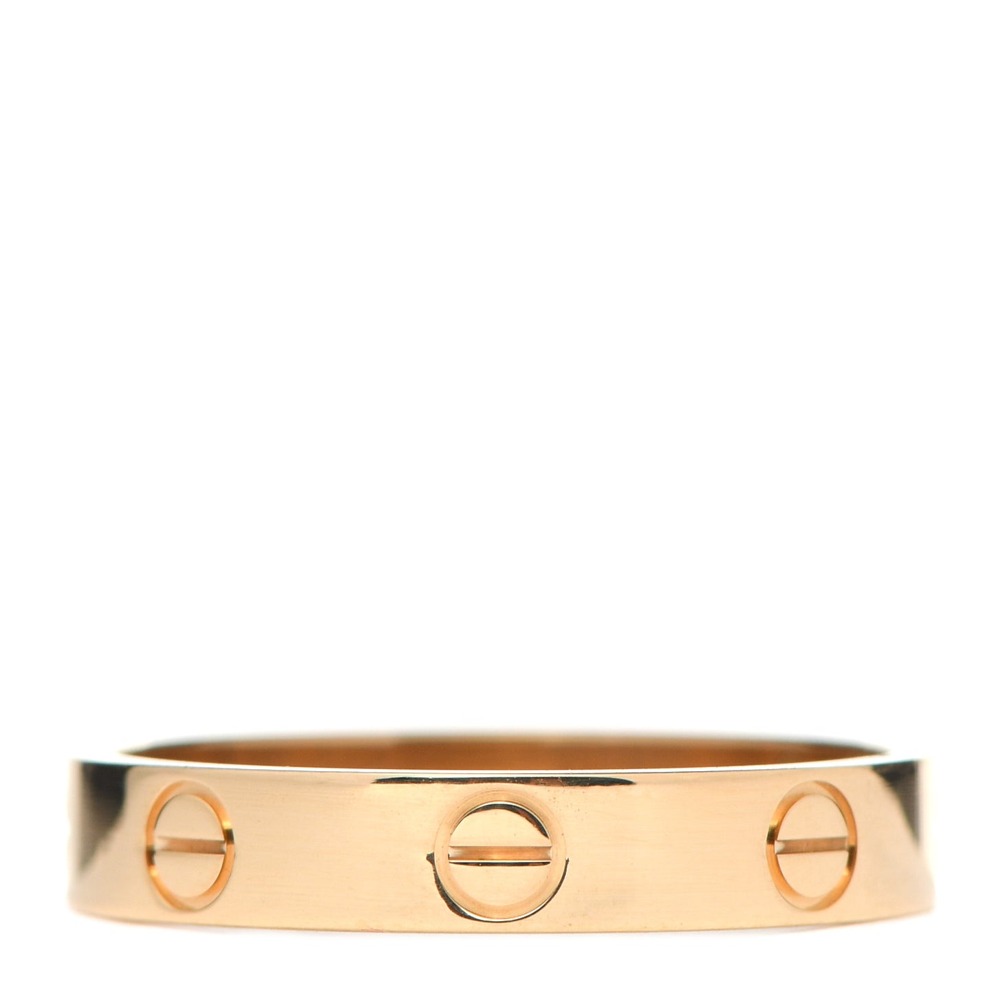 18K Yellow Gold 3.5mm LOVE Wedding Band Ring 55 7.25