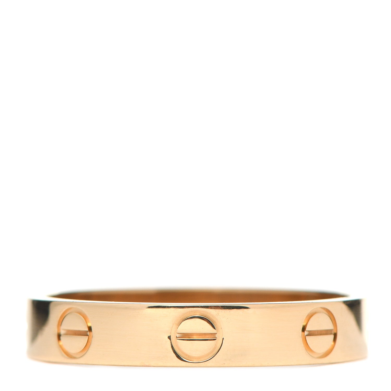 Cartier 18K Yellow Gold 3.5mm LOVE Wedding Band Ring 55 7.25 1 of 6