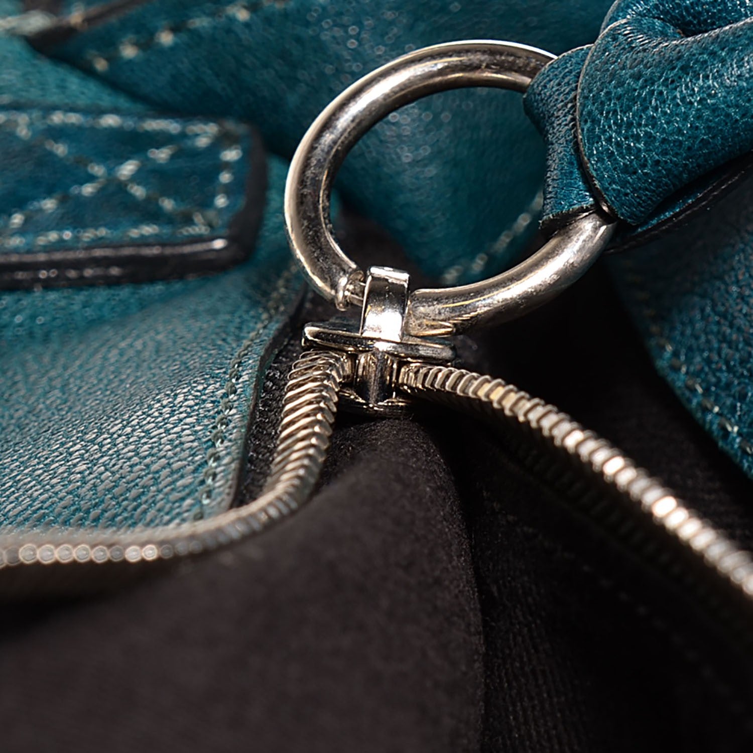 Chloe Sheepskin Saskia Satchel Aqua Fresh 9 of 10
