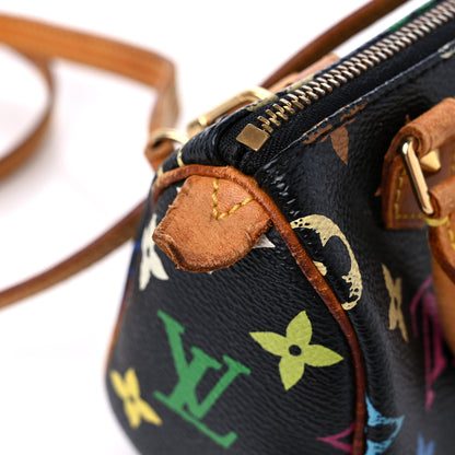 Louis Vuitton Monogram Multicolor Mini Sac HL Speedy Black 14 of 18