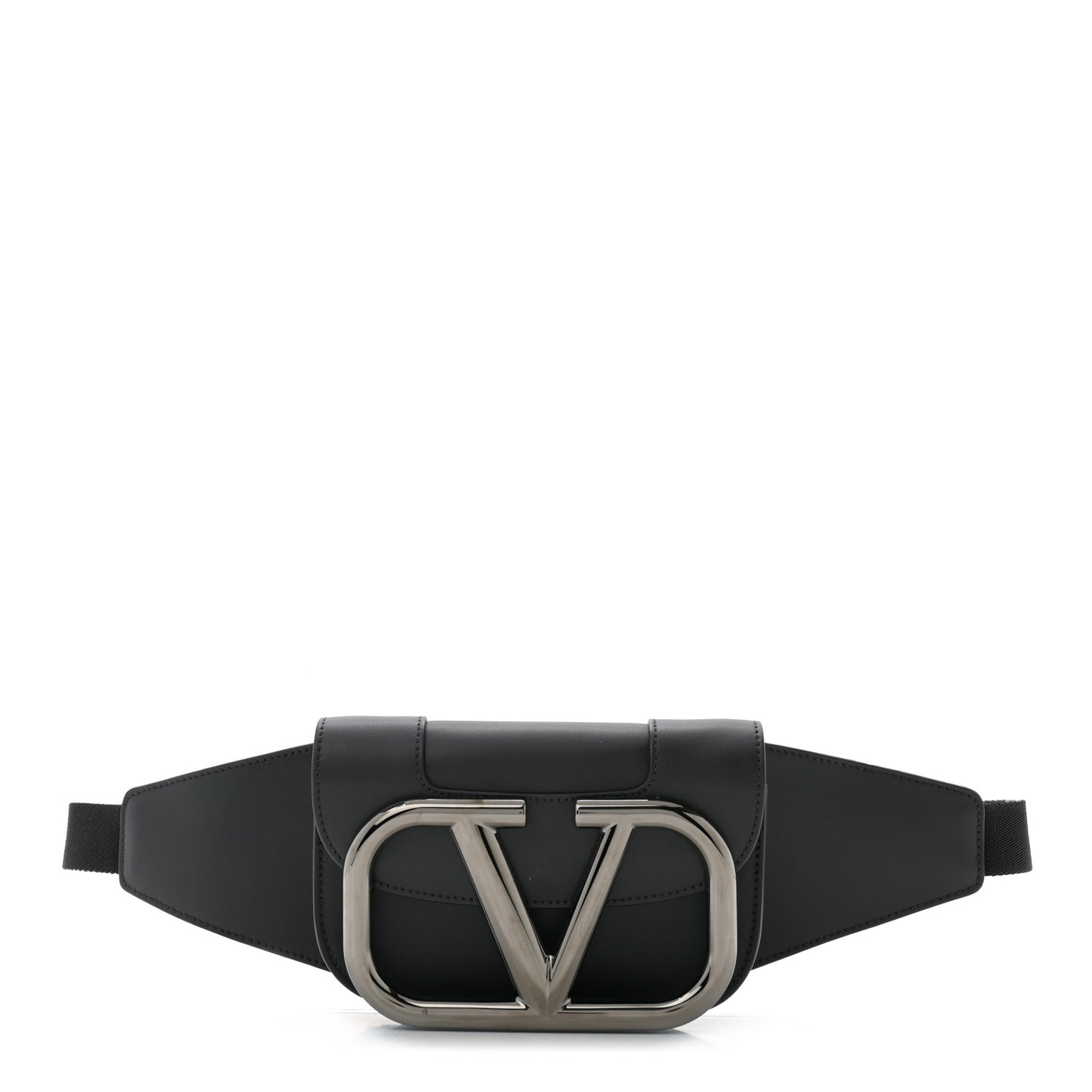 Calfskin Supervee Belt Bag Black