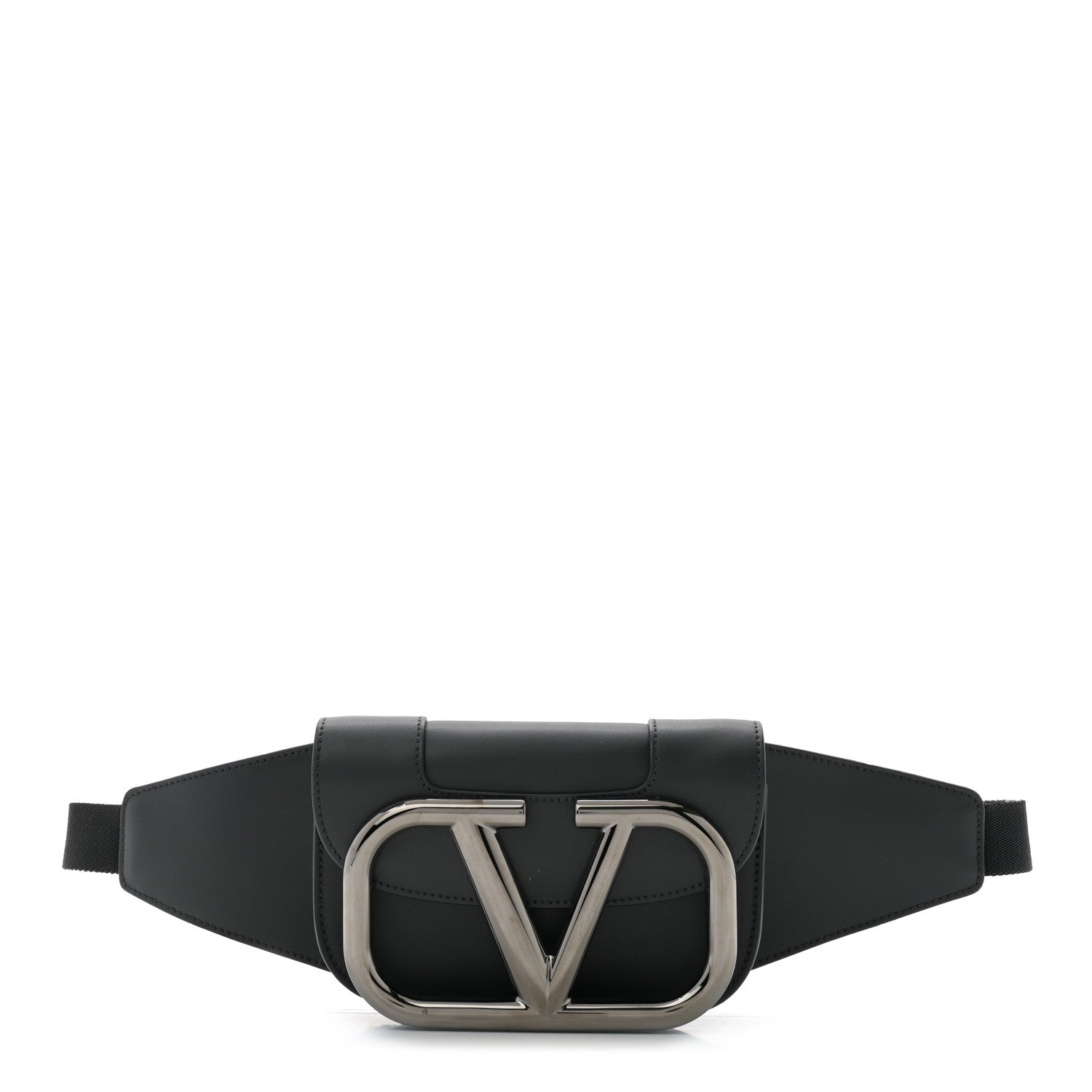 Valentino Garavani Calfskin Supervee Belt Bag Black 1 of 9