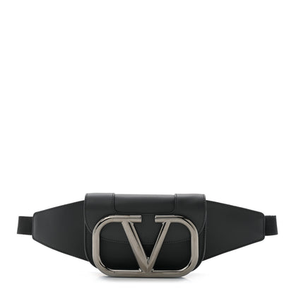 Valentino Garavani Calfskin Supervee Belt Bag Black 1 of 9