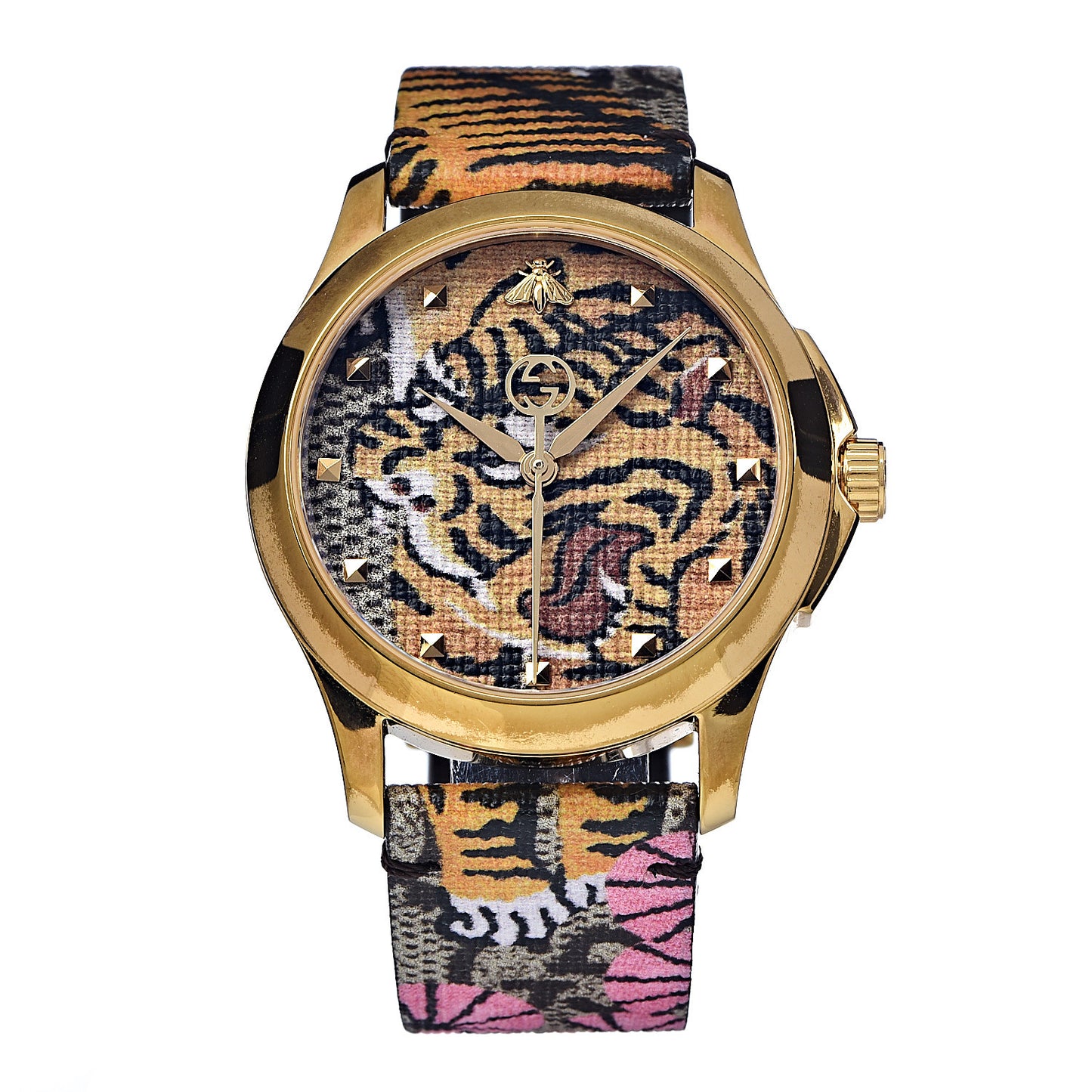 Stainless Steel Canvas 38mm Le Marche Des Merveilles Bengal Tiger Quartz Watch