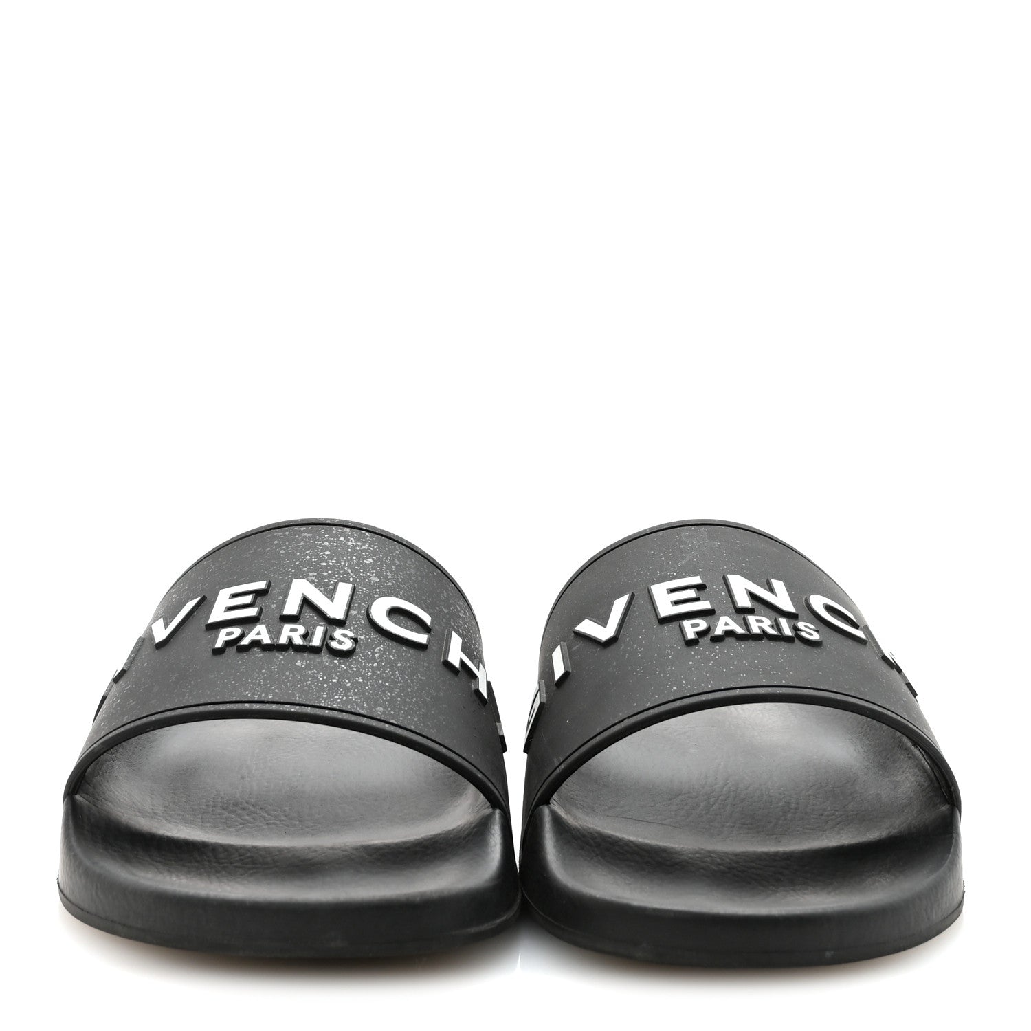Givenchy Rubber Logo Pool Slide Sandals 41 Black 6 of 16
