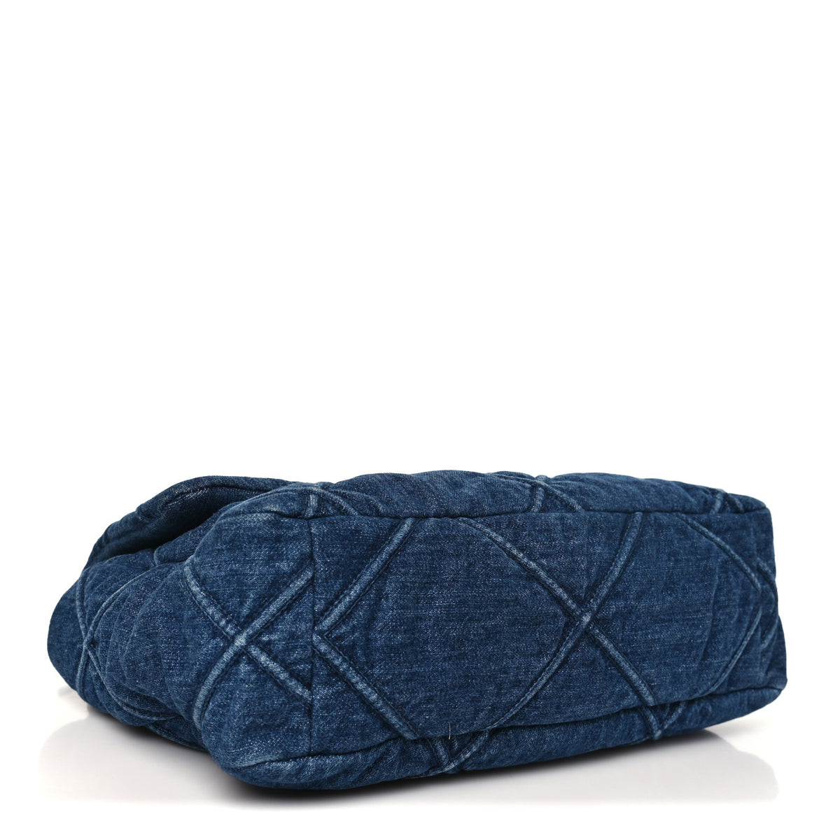 Denim Quilted Large Chanel 19 Flap Blue