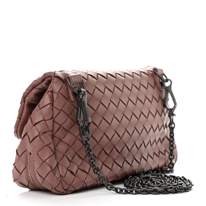 Bottega Veneta Nappa Intrecciato Small Chain Crossbody Dusty Rose 3 of 18