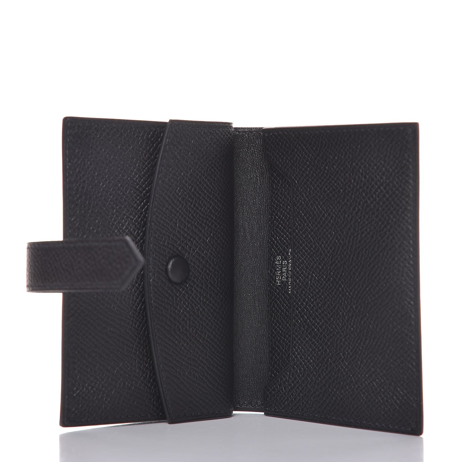 Hermes Epsom Mini Bearn Wallet Black 5 of 8