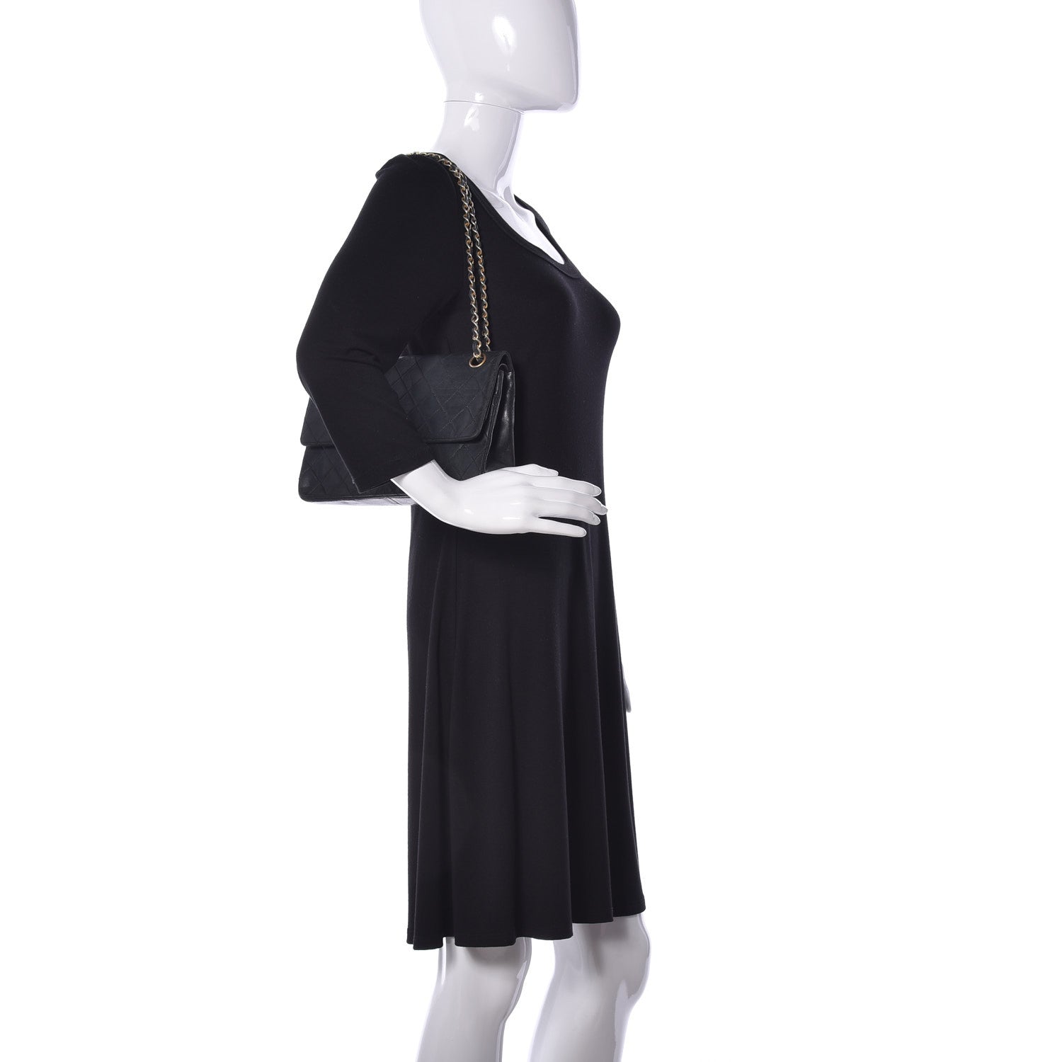 Chanel Lambskin Quilted Small Double Flap Black 2 of 18