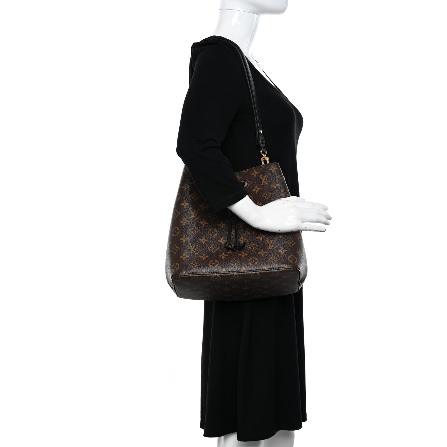 Louis Vuitton Monogram Neonoe MM Black 2 of 11