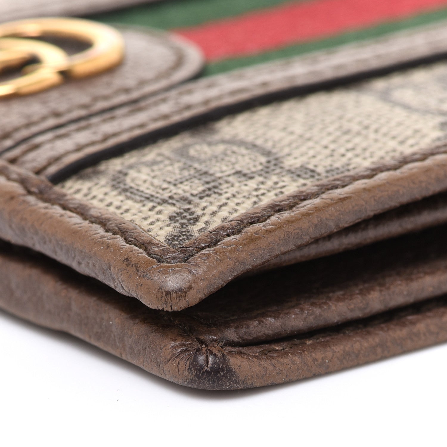 Gucci GG Supreme Monogram Web Mens Ophidia Bi-Fold Wallet Beige New Acero 10 of 12