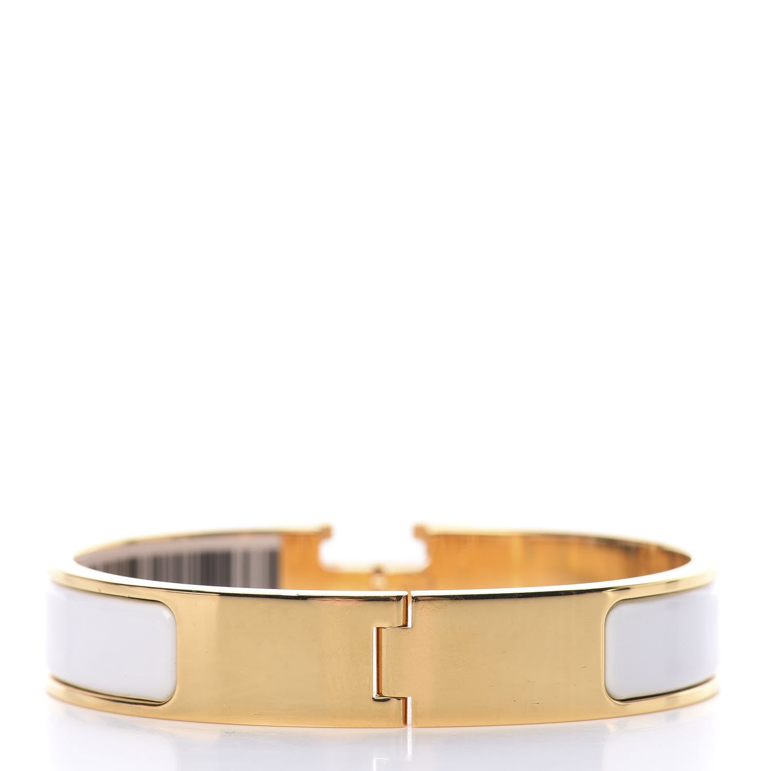 Hermes Enamel Narrow Clic Clac H Bracelet PM White 3 of 5