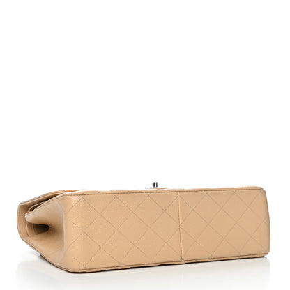 Chanel Caviar Quilted Jumbo Double Flap Light Beige 4 of 14