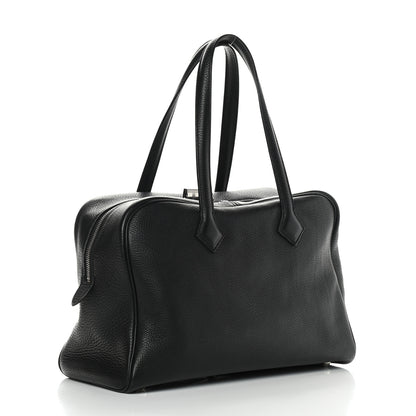 Hermes Taurillon Clemence Victoria II 35 Black 3 of 8